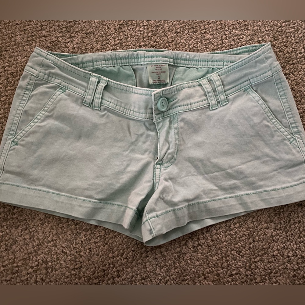 Light teal shorts